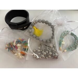 Plunder Brand Bracelet Lot Beaded Leather New